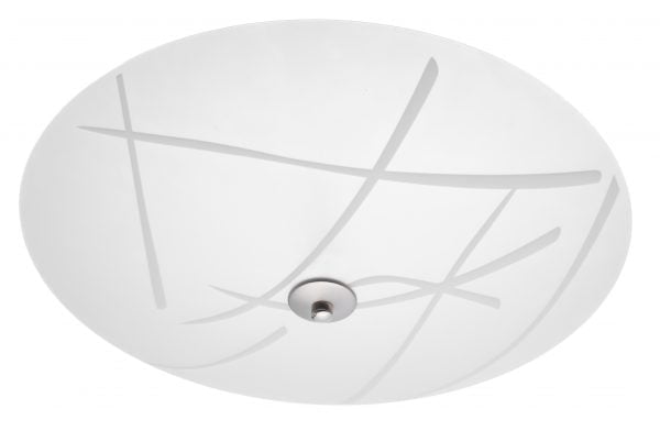 Domus-40 on malliltaan pyöreä lasinen plafondi. Kattoplafondissa on kolme valopistettä.