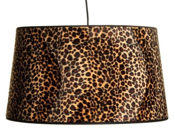 Leopard-45 on riippuva leopardi kuvioinen kattovalaisin. Valaisimen materiaali on laminoitu kangas.