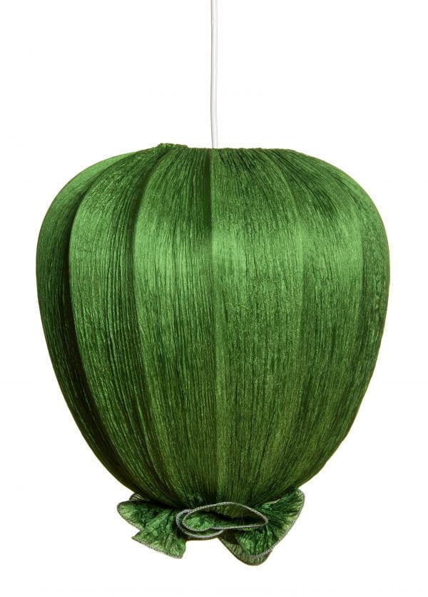 Molly vihreä on riippuva kattovalaisin jonka materiaali on rypytetty kangas. Valaisimen väri on vihreä.