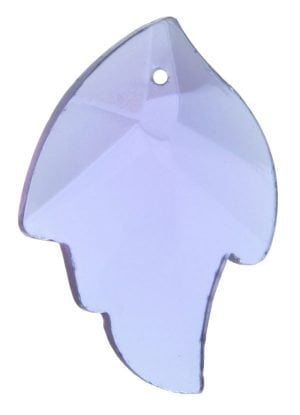 Lila lehden muotoinen kristalli