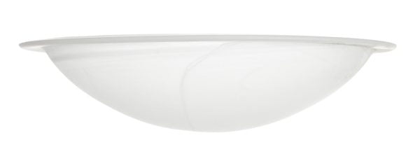 Valkoinen marmorikuvioinen plafondin lasi.