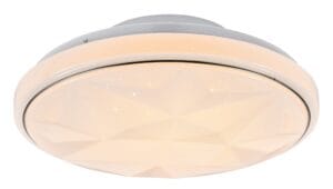 Moderni kristalli-kuvioitu LED-kattovalaisin Amalia 38 cm