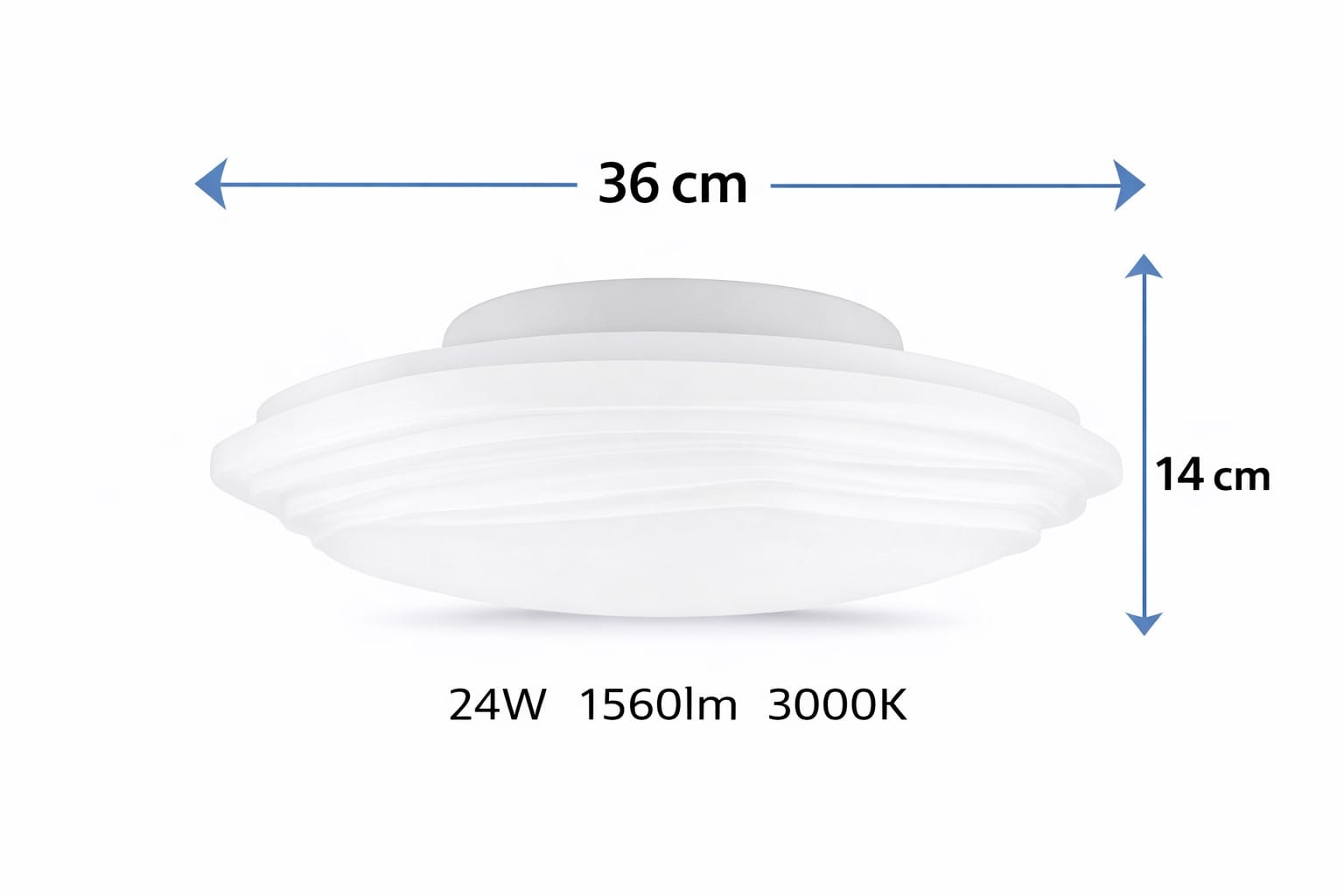 virvatuli Donna-36 led plafondi tekninen kuva